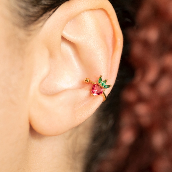Strawberry Ear Cuff - Only 3 left! - Picture 8 of 8